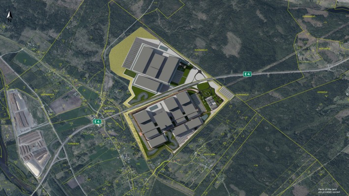 Torsboda industrial park, Timrå, sattelitbild